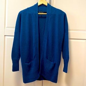 Aritzia talula cardigan in blue colour